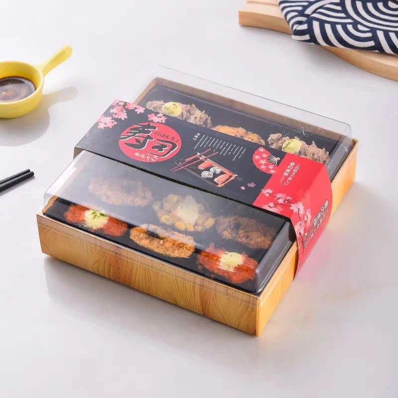 Bo'linuvchi bilan maxsus sushi olish uchun qadoqlash qutisi uchun zavod